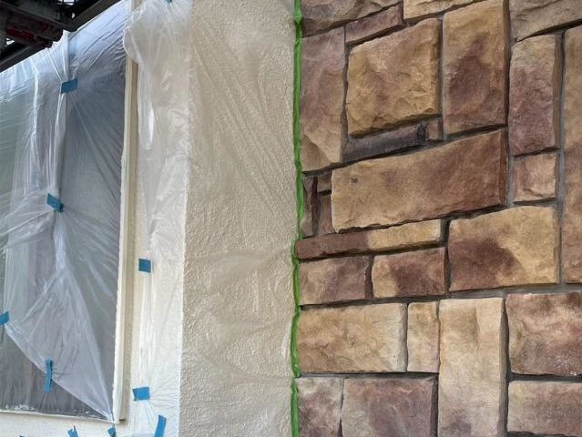 小野市で外壁タイル塗装完了